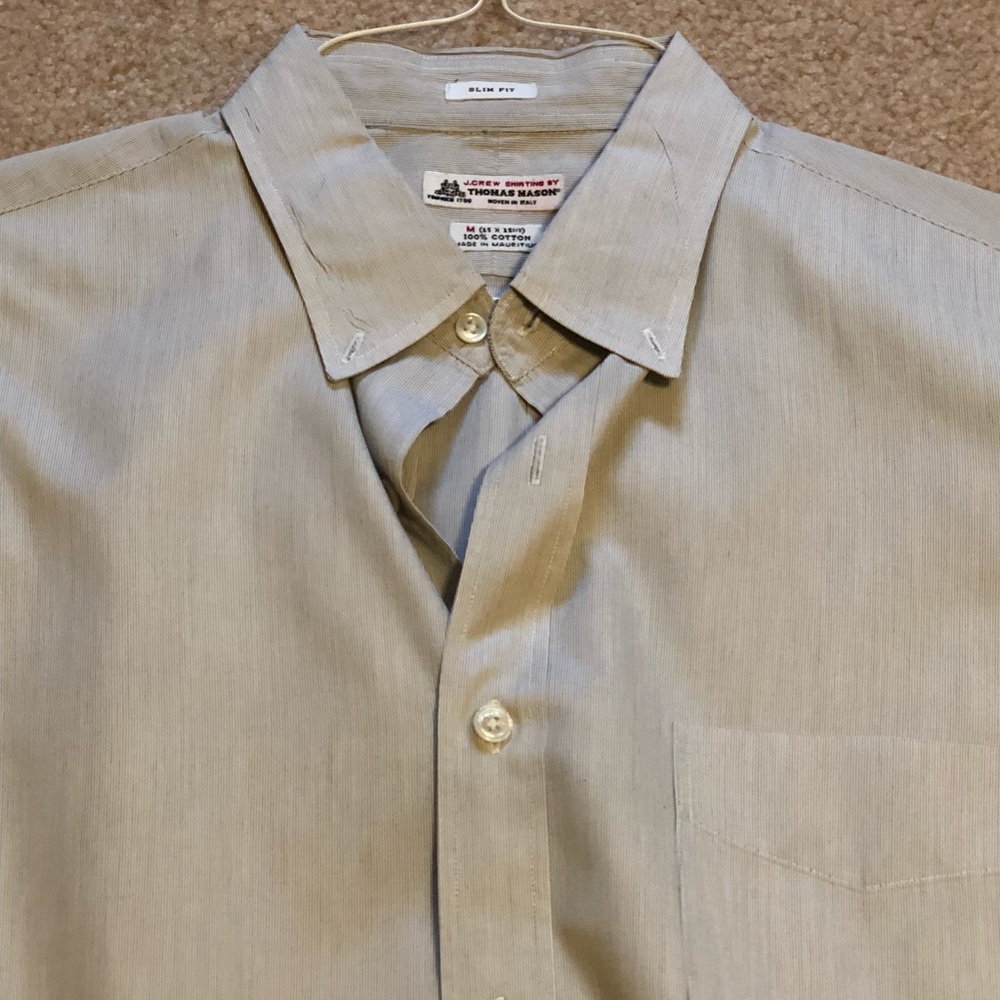 Men’s J.Crew Shirting by Thomas Mason slim medium